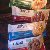 Bought these four daiya frozen burritos here at Viva la Vida - Veganamente in Bilbao