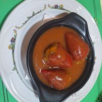 Pimientos de piquillo rellenos de setas at Pepintxo in Barakaldo