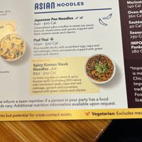 Asian noodles   at Noodles & Company in Champaign