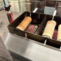 Kurtosh being cookedd  at Kürtősh - Darling Square in Haymarket