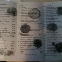 Menu at Cafe Soleil in Phnom Penh