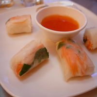 Fresh spring rolls at Cafe Soleil in Phnom Penh