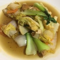 Stir fried vegetables and tofu at Cafe Soleil in Phnom Penh