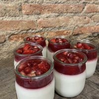 Vegan panna cotta  at Dînette in Nantes