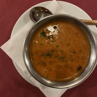 Dal soup in vegan version   at Malika in Prague