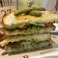 Grilled vegan oh sweet tomato toasty, 250 baht  at Bartels in Bangkok