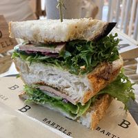 Vegan Thai touch sandwich, 250 baht  at Bartels in Bangkok