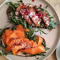 Sweet potato sandwich + carrot sandwich at Nunu Mannheim in Mannheim