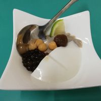 Complimentary desert at Pu Yuan Su Shi Shu Guo Wu in Tainan