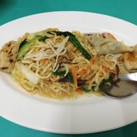 Dried noodle dish at Pu Yuan Su Shi Shu Guo Wu in Tainan