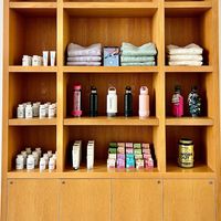 Vegan supplements and toiletries  at The 100 Café in Dubai