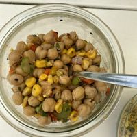 Asian Chickpea salad  at Schlosscafé im Palmenhaus in Munich