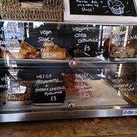 Great selection of vegan sweet and savoury pastries at The Gangway in Sheringham