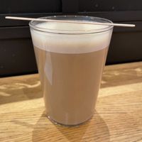 Large latte with oak milk  at EXKi - Bourse in Brussels