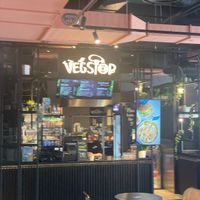 Food stall at Veg Stop in Riga