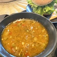 Soup that came in the set lunch   at Veg Stop in Riga