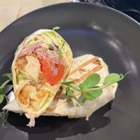 Fake Chicken Wrap  at Veg Stop in Riga