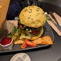 Lots of options, burgers, wraps, etc at Veg Stop in Riga