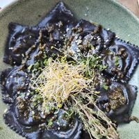 Ravioli Neri di Zucca at Manipura in Tenerife
