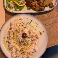 Seitan Mushroom Stack, Pear Blue Cheese Risottoo  at Manipura in Tenerife