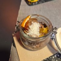 Chocolate orange mousse at Manipura in Tenerife