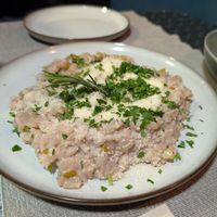Four cheese and pear risotto at Manipura in Tenerife