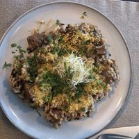 Risotto with radicchio and chorizo  at Manipura in Tenerife