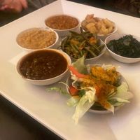 Vegetarische Platte für 2 (+ Injera) at Injera in Cologne