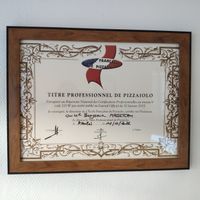 Pizzaiolo Certificate at Pizza e Basta in La Rochelle