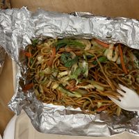 Vegan chow mein   at Himalaya MoMo in Sacramento