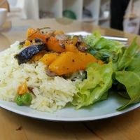 Greek Rice at Quintal Bioshop in Porto