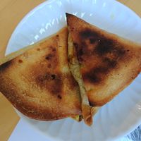 Samosa at Quintal Bioshop in Porto