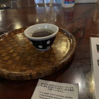 Complimentary tea   at Amazake Chaya  in Hakone