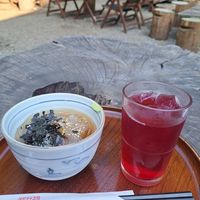 'Tokoroten' jelly & shiso juice at Amazake Chaya  in Hakone