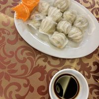 Dumplings with soy sauce  at Celery Vegan Restaurant in Cat Ba
