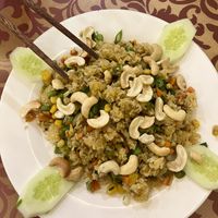 Fried rice with vegetables and cashews  at Celery Vegan Restaurant in Cat Ba