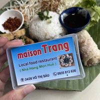Contact info  at Maison Trang Restaurant in Hue