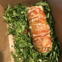 Fried burrito!! Soooo good it’s perfectly crunchy and the inside is delicious   at NahMaStay Vegan in Bronx