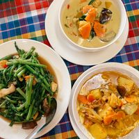 Some cooking class dishes we made!  at On's Thai Isaan in Kanchanaburi