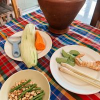 Some ingredients for Som Tam and Tom Yum  at On's Thai Isaan in Kanchanaburi