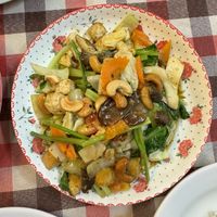 Stir fried cashew and veggies   at On's Thai Isaan in Kanchanaburi