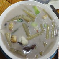 Sai Bua! A very delicious dish with tamarind at On's Thai Isaan in Kanchanaburi