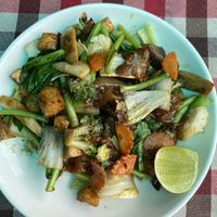 Pad see ew   at On's Thai Isaan in Kanchanaburi