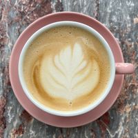 Cappuccino   at Brammibal's Donuts - Jungfernstieg in Hamburg