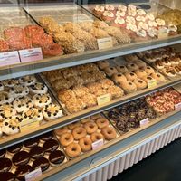 Donut choices  at Brammibal's Donuts - Jungfernstieg in Hamburg