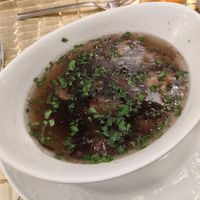 Vegan mushroom soup at Lifestyle Resort Zum Kurfürsten in Bernkastel-kues