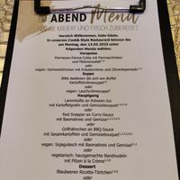 Example four course menu at Lifestyle Resort Zum Kurfürsten in Bernkastel-kues