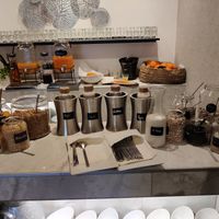 Various plant based milk types + muesli at Lifestyle Resort Zum Kurfürsten in Bernkastel-kues