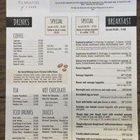 Menu December 2023  at Y Shed in Prestatyn