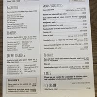 Menu December 2023  at Y Shed in Prestatyn